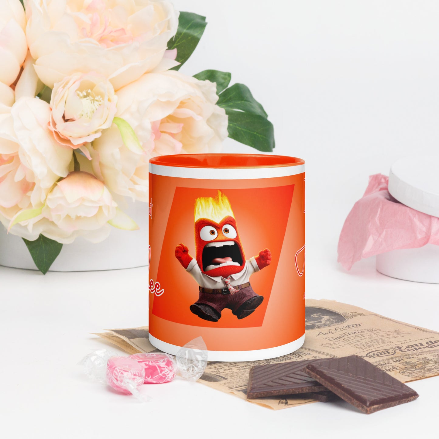 Anger Inside Out! Mug with Color Inside