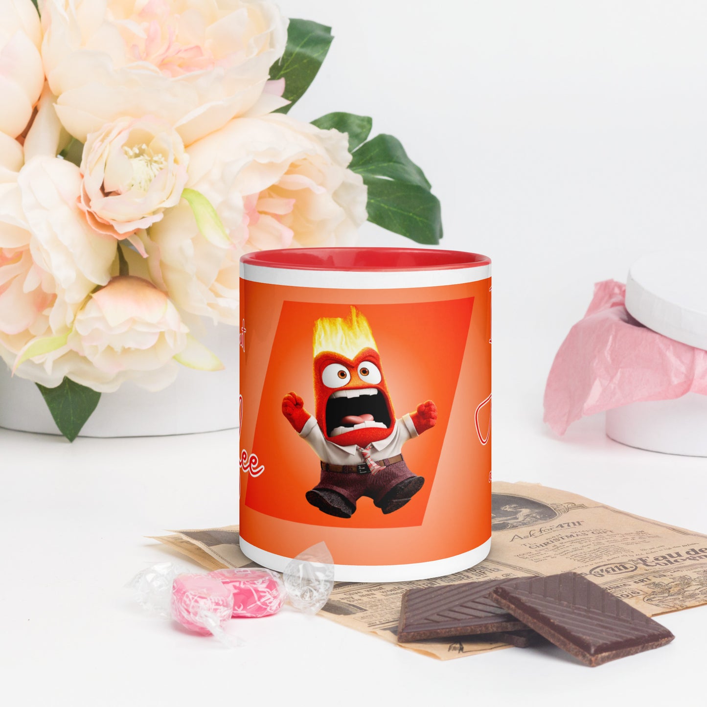 Anger Inside Out! Mug with Color Inside